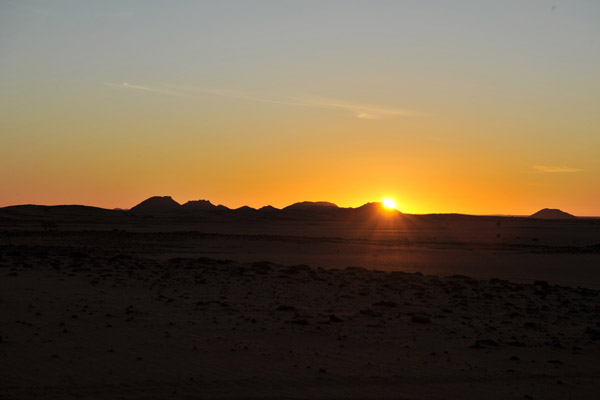 Libyan Desert sunrise