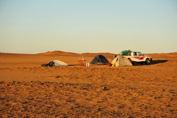 Camping in the Libyan Desert of Sudan