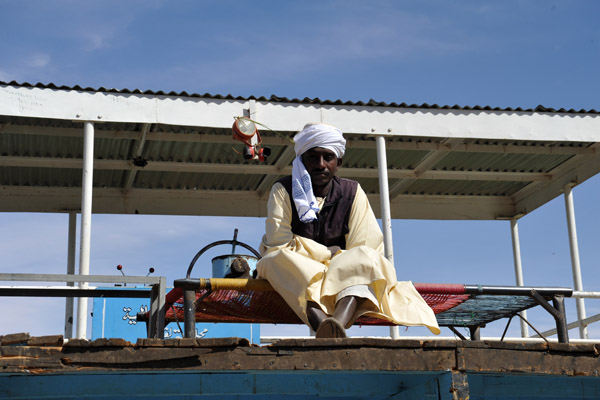 Sudanese man on the Old Dongola Ferry