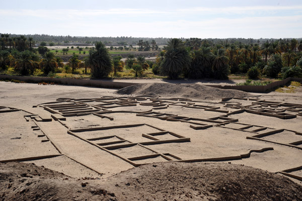 View of the excavations of ancient Kerma from the top of the Western Defuffa
