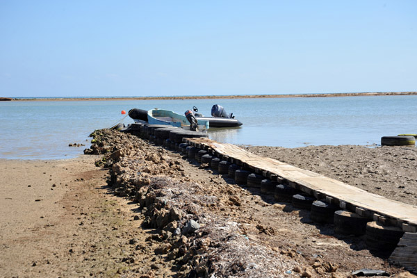 The dock at Sudan Red Sea Resort