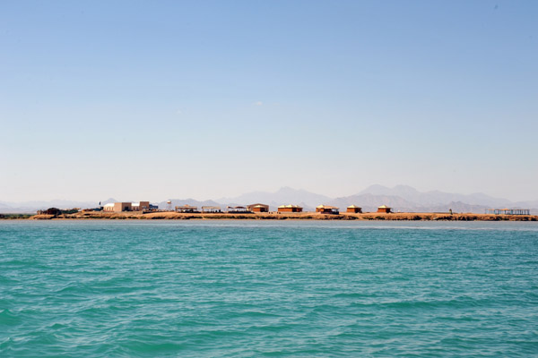 Sudan Red Sea Resort - only on very clear days can you see the mountains