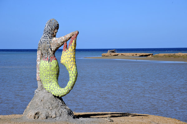 Mosaic mermaid of the Sudan Red Sea Resort