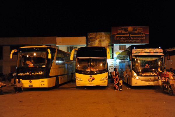 Early morning at the Port Sudan long distance bus station
