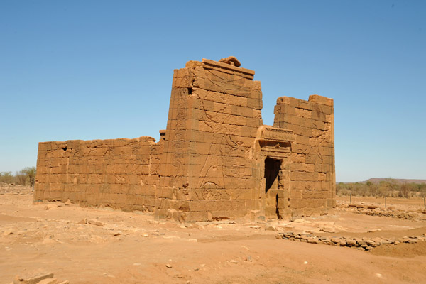 The front of the Temple of Apedamak has large reliefs of Natakamani and Queen Amanitore (ca 50 AD)