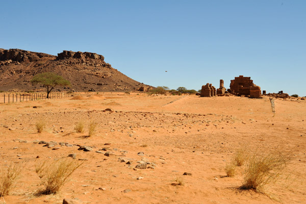 Jebel Naqa and the ruins of the Temple of Amun