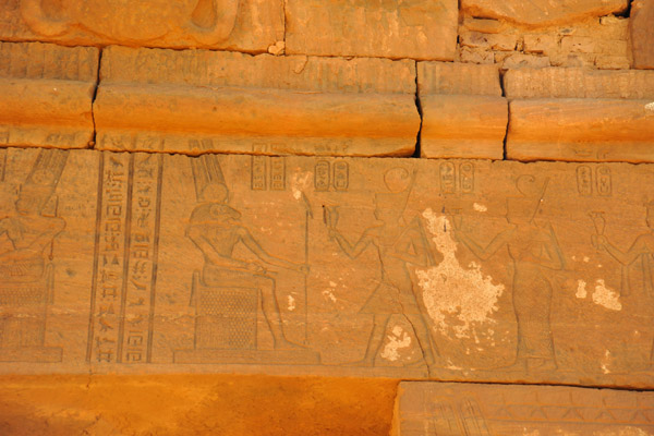 Reliefs with the ram-headed god, Khnum, Naqa