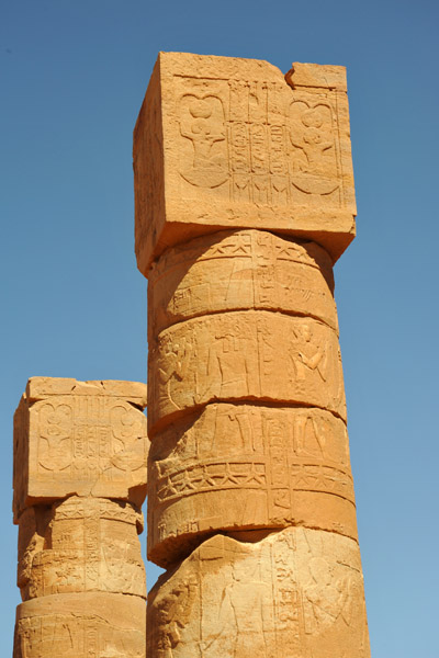 Columns, Temple of Amun, Naqa