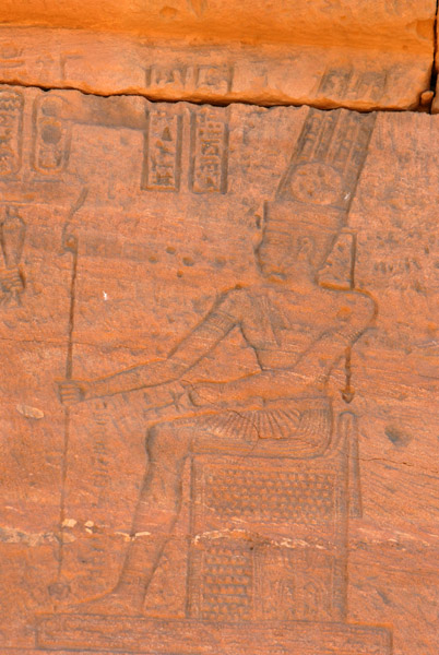 Relief of Amun enthroned, Naqa