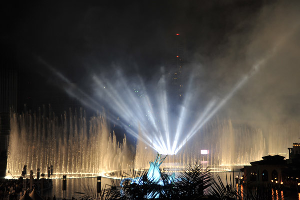 Dubai Fountain Show during the Grand Opening of the Burj Khalifa