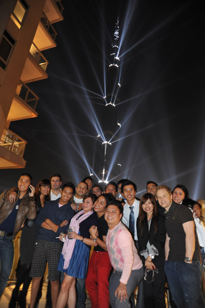 Matts Gang at Burj Residences for the opening