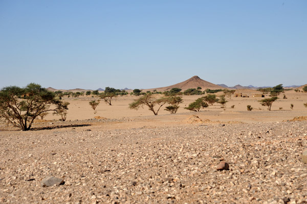 Bayuda Desert beneath the marble ridge