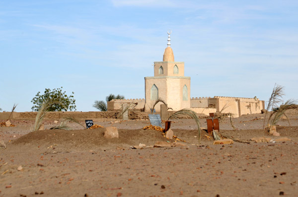 Mosque and cemetery in a West Bank Nubian village