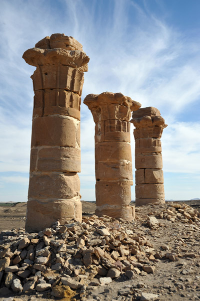 Scant remains of the Temple of Aten at Sesibi