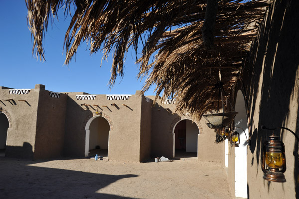 Courtyard of the new Nubian guesthouse at Sesibi