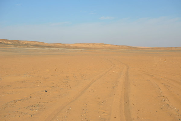 The soft sand of this section of the West Bank near Sai Island is difficult to drive through