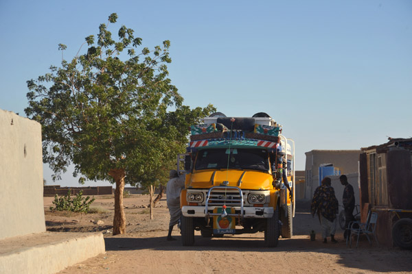 Desert bus in Northern Sudan