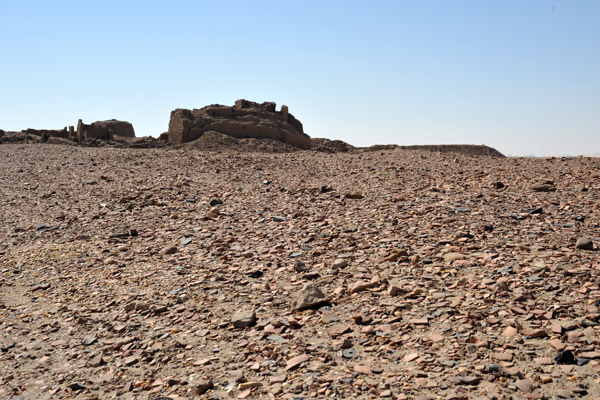 Vast area strewn with broken pottery fragments