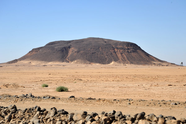 Small mountain in the Nubian Desert