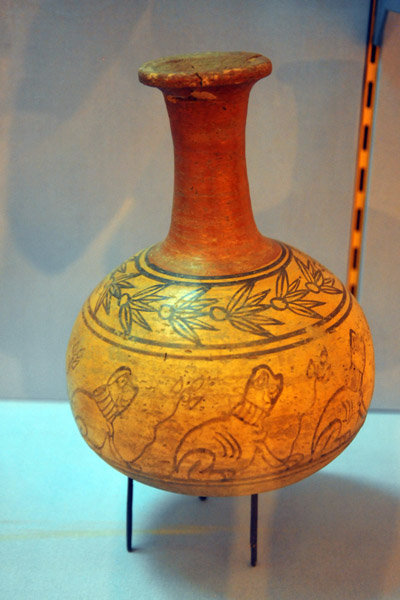 Painted bottle from a funerary chamber