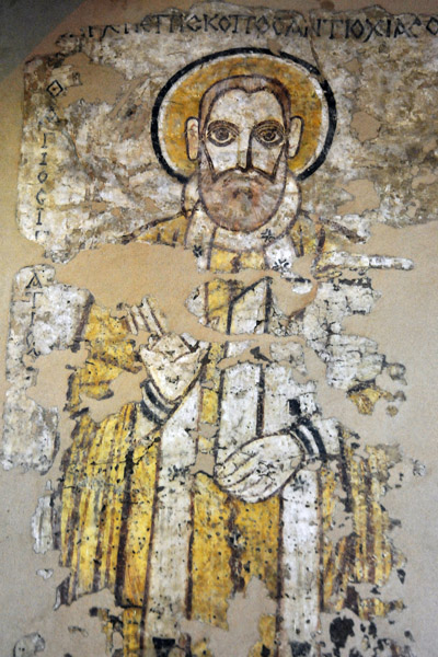 Early 8th Century painting of Ignatius, archbishop of Antioch, from the Paulos Cathedral in Faras