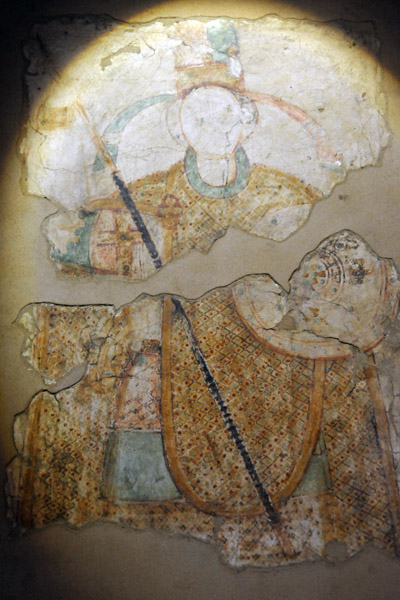 Warrior, perhaps St. Merkuriuos, late 10th Century painting from Petros Cathedral, Faras