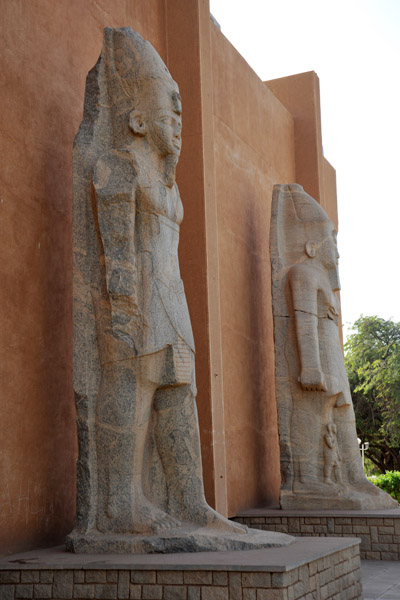 Colossal Kushite statues from Tabo, Sudan National Museum