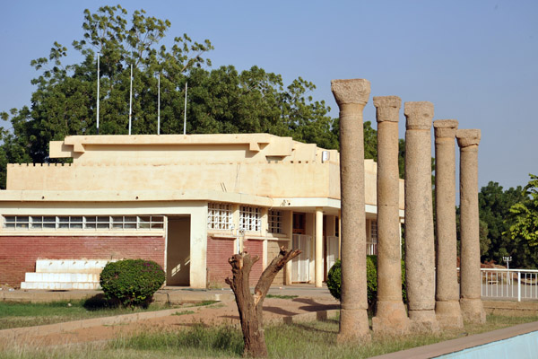 Ancient Columns at the entrance to the Sudan National Museum