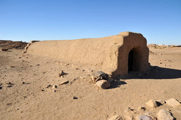 Protective structure over the entrance to the Tomb of Qalhata (Ku.5), one of two tombs that can be visited at El Kurru