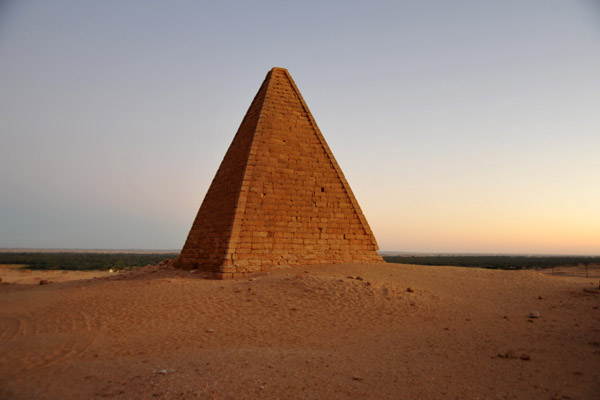 A perfectly preserved Nubian pyramid, Karima
