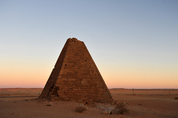 The pyramids at Karima are up to 2300 years old