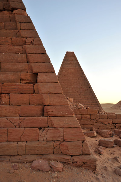 Barkal pyramids close-up