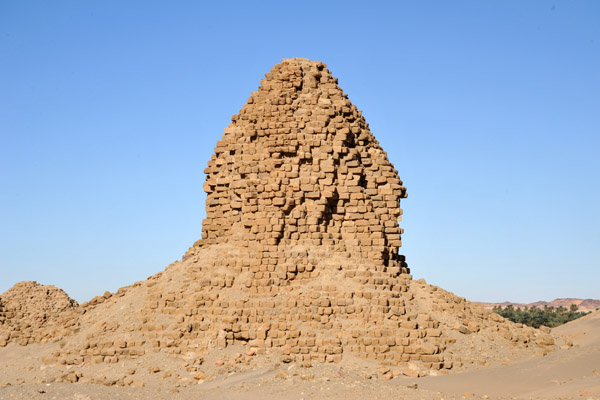 Some of the pyramids were partially disassembled for building material