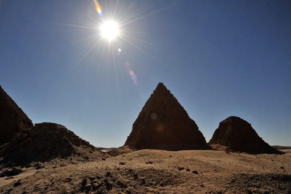 Sun over the Pyramids of Nuri