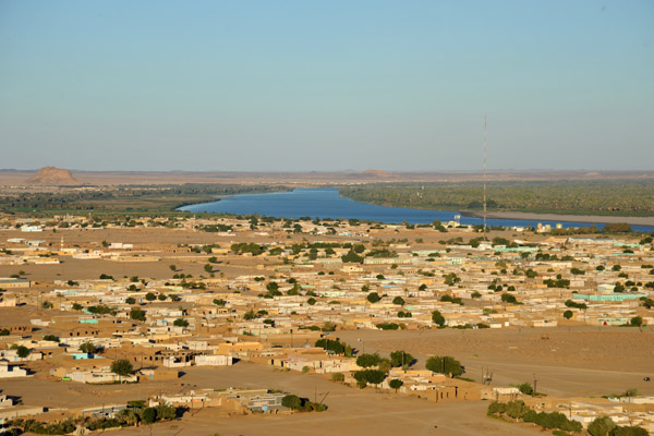 The town of Karima from Jebel Barkal