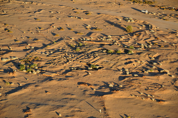 Outline of ancient Egyptian remains to the south of Jebel Barkal