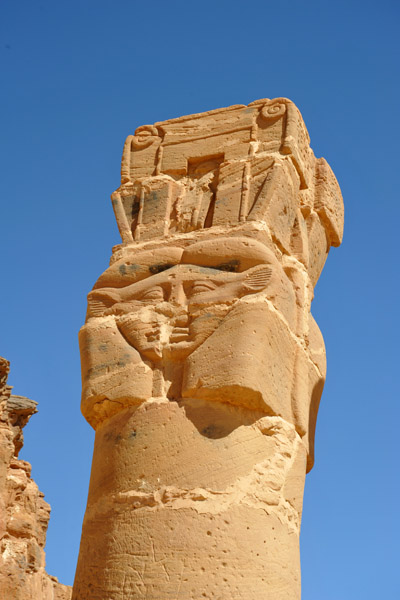 Hathor column, Temple of Mut, Jebel Barkal