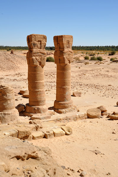 Hathor columns, Temple of Mut