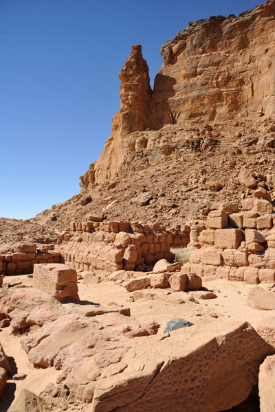 Ruins at the base of Jebel Barkal