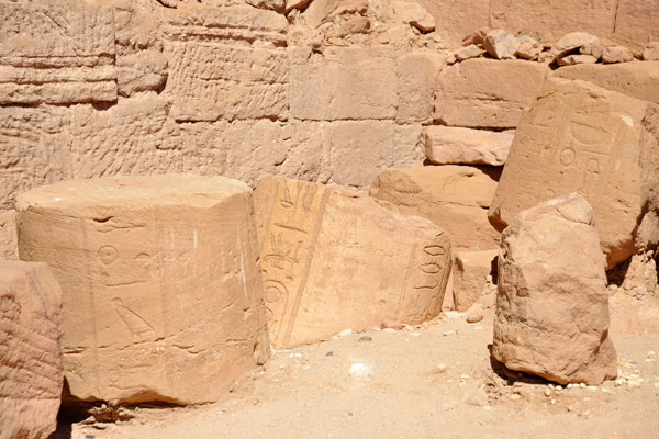 Stone fragments with hieroglyphics, Jebel Barkal