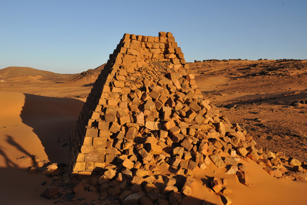 A crumbling pyramid in the Southern Cemetery