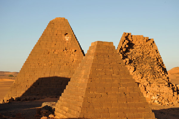 Three pyramids in the Southern Cemetery