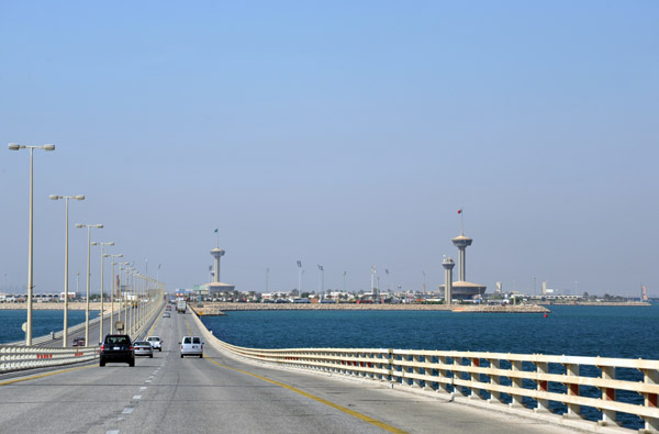 On the second bridge of the King Fahd Causeway