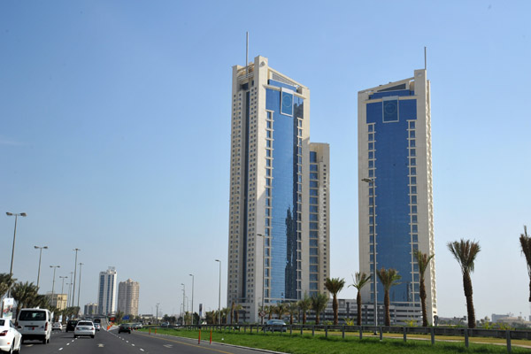 Lulu Towers, just west of the Pearl Monument, Manama, Bahrain