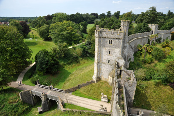 West Gate and the Bevis Tower, Arundel Castle