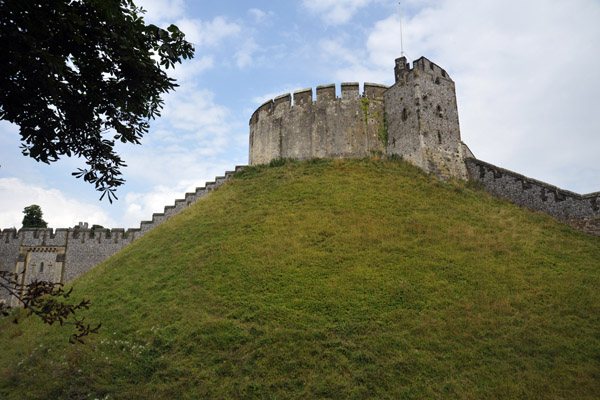 The Keep stands atop the Motte, an artificial hill 30m high