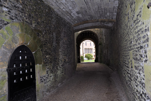 Entering through the Norman Gatehouse, Arundel Castle