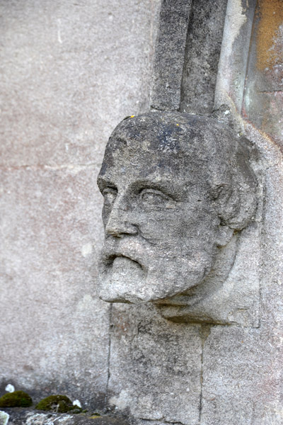 Sculpture of a man's head, Arundel Cathedral