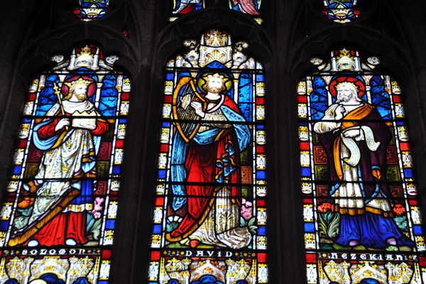 Stained Glass - Solomon, David and Hezekiah, Arundel