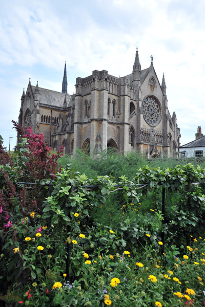 Arundel Cathedral from the Priory Garden